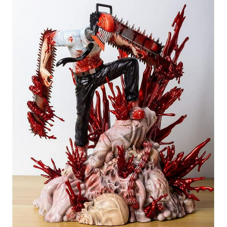 Trustbest 29cm Chainsaw Man Figure PVC Statue Anime Figures Action Figure  Chainsawman Model Collection Doll Decoration Toy Gift (Size : One Size)