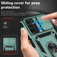 thumbnail image 2 of Galaxy A13 5G Case,Dteck Shockproof Rubber Rugged Case Hybrid Hard Ring Holder Kickstand Slide Camera Lens Protector Cover for Samsung Galaxy A13 5G 6.5-inch,Darkgreen, 2 of 8