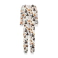 thumbnail image 4 of Halloween Pajamas Family Matching Set Holiday Print Long Sleeve Jammies Loungewear PJs Set Sleepwear Adult Men Women Women XXL, 4 of 6
