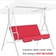 thumbnail image 3 of Cojín para columpio de patio exterior, cojín para silla de columpio de 3 plazas, almohadillas para asiento de columpio, cubierta impermeable, toldo para columpios, 3 of 8