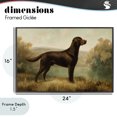 thumbnail image 4 of Stupell Industries Rustic Lodge Chocolate Brown Labrador Black Framed Giclee Art, 24 x 16, by Petals Prints Design, 4 of 8