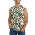 thumbnail image 2 of Goofa Palm Trees and Tropical Printed Men's Sleeveless T-Shirt - Athletic Gym Workout Tank Top for Men - Moisture-Wicking, UPF 30+ Quick-Dry Muscle Tee-XX-Large, 2 of 8