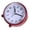 Burgundy, variant on Tibvox Old Fashioneds Silents Alarm Clock NonTicking Battery Powereds for Timekeeping