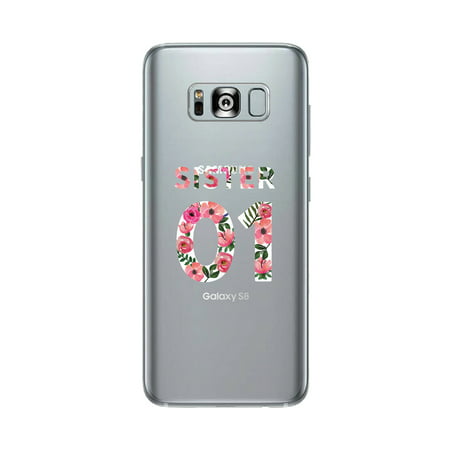 Sister01-Right Best Sister Matching Clear Phone Case For Galaxy