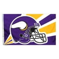 thumbnail image 1 of Minnesota Vikings 3'x5' Helmet Design Flag, 1 of 1