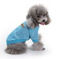 thumbnail image 6 of Yesbay Winter Warm Woolen Yarn Knit Dog Cats Sweater Pullover Jacket Coat Pet Clothes,Dog Sweater Blue+Purple, 6 of 8