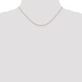 thumbnail image 2 of 14k Rose Gold 16 Inch .8mm Diamond Cut Cable Chain Necklace Pendant Charm Round Link, 2 of 9