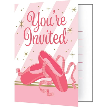 Ballet Invitations 8 Pk Walmart Com
