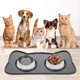 thumbnail image 2 of Tapete de comida para mascotas IYYI, de silicona, impermeable y antideslizante para gatos, color azul marino, 2 of 6