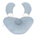 thumbnail image 3 of Almohada con forma de cabeza de bebé, soporte de lactancia suave, almohada de posicionamiento ajustable para la cabeza del bebé, azul, 3 of 14