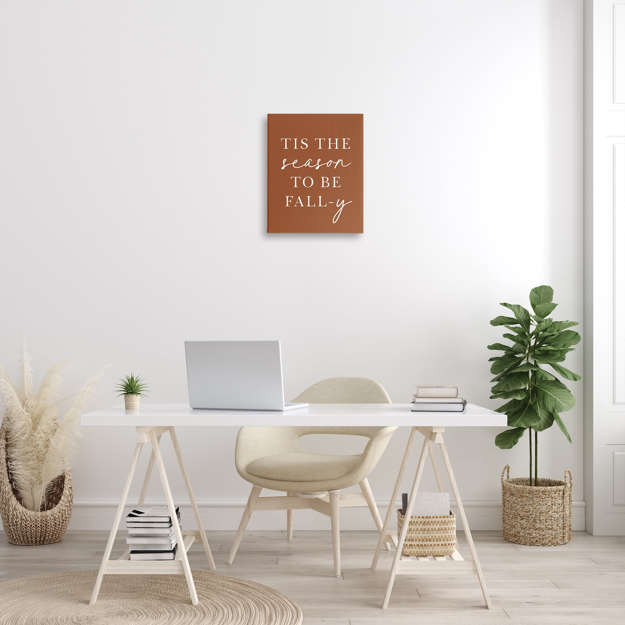 Stupell Industries Season To Be Fall-y Holiday Painting Gallery Wrapped Canvas Art Print Wall Art, 16 x 20