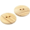 thumbnail image 6 of Dritz Sustainable Wood Round Button, 20mm, Beige, 3 Pack (9 Count), 6 of 7