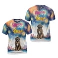 thumbnail image 3 of Happy New Year with Newfoundland Fireworks Holiday Xmas Winter 2025 All Over Print 3D Shirt Unisex Merch Newfie Dog Lover Gifts - 00025, 3 of 6