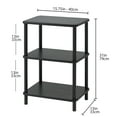 thumbnail image 5 of Nola Home 3-Tier End Table, Side Table, Multipurpose Shelf, Easy Turn Assembly, Grey, 5 of 5