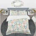 thumbnail image 2 of Designart 'Diamond Retro II' Mid-Century Modern Duvet Cover Set, 2 of 4