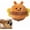 Brown, variant on Plush Squeaky Dog Toy Ball, Interactive Bouncy Chew Toy for Puppies & All Breeds (Yellow)