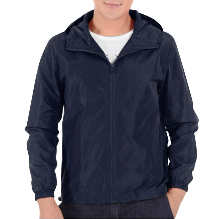 LinJis Men's Autumn And Winter Solid Color Plus Long Sleeve Hooded