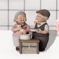 thumbnail image 4 of Regalo de aniversario de bodas TANGJMXG figuras de resina para parejas mayores, 4 of 4