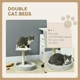 thumbnail image 4 of PawHut 17" Small Cat Tree, Cat Tower with Sisal Scratching Post, Light Grey, 4 of 10