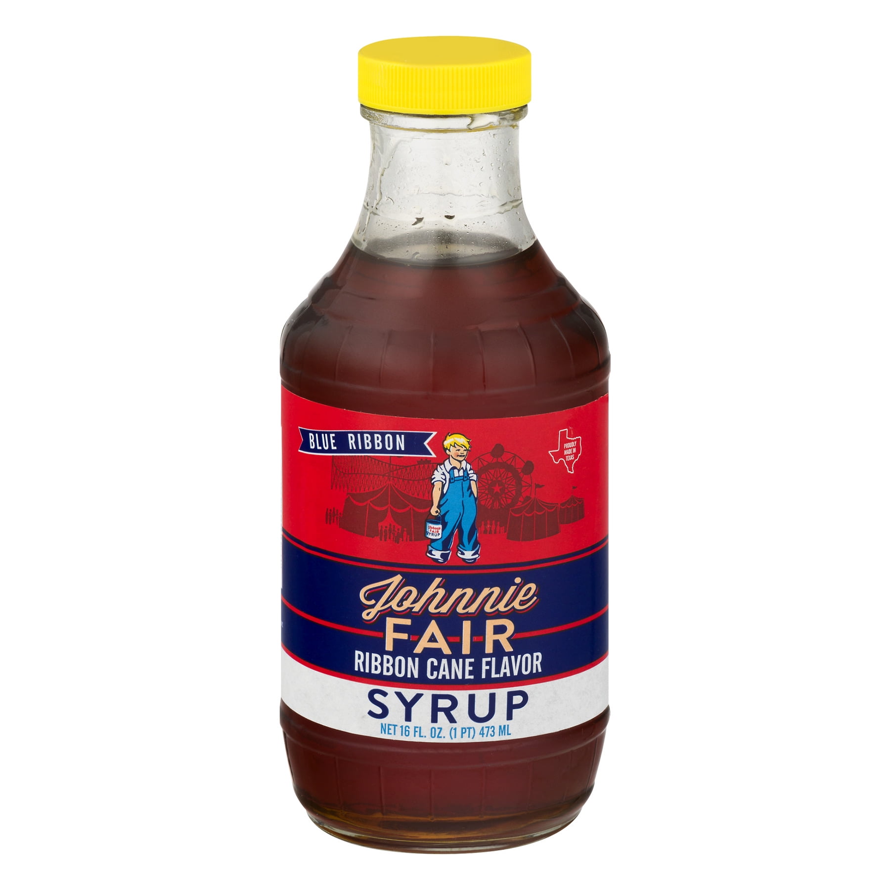 (4 Pack) Blue Ribbon Johnnie Fair Ribbon Cane Flavor Syrup, 16.0 FL OZ