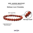 thumbnail image 4 of Natural Handmade Red Jasper Bracelet for Women: Gemstone Crystal Healing Spiritual Jewelry, 4 of 4