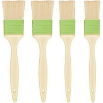 Set of 4 Pastry Brushes (1 Inch, 1 1/2 Inch) Basting Oil Brush to spread butter, oil, or egg wash on bread and pastries, or to apply sauces when grilling and barbecuing