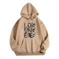 thumbnail image 1 of PENGXIANG Sweat à Capuche pour Femmes Patchwork Graphique Col Rond Tenues d'Hiver Automne Hauts pour Leggings Gris Foncé 2TG, 1 of 4