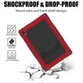 thumbnail image 5 of FIEWESEY for Vastking KingPad K10 Pro Tablet Case,Heavy-Duty Drop-Proof Shock-Resistant Kids Friendly Rugged Cover for Vastking KingPad K10 Pro 10.1 inch+Screen Protector (Red/Black,1 Pcs), 5 of 6