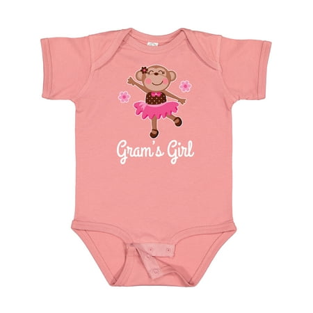 

Inktastic Gram Girl Ballerina Monkey Gift Baby Girl Bodysuit