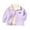 Purple, variant on EsaierrBaby Boys Girls Fleece Jacket for Kids Toddler Stand Collar Tops Zipper Double-Sided Velvet Warm Coats 2-10 Years Autumn Winter Outerwear