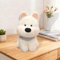 thumbnail image 1 of Juguete de peluche para perro, cachorro Westie, simulación de terrier, muñeco de peluche suave relleno de tela PP, adecuado para regalar, decoración d blanco 45cm, 1 of 10