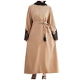 thumbnail image 2 of Gspmoly Robes pour Femmes Grande Taille, Robe à Paillettes à Col Rond pour Femmes de Printemps et d'Été à Manches Courtes Grande Robe Robes de Cocktail pour Femmes Offres, 2 of 9