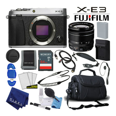 Fujifilm X-E3 X-Series 24.3 MP Mirrorless Digital Camera w/ XF 18-55mm Lens (Silver) Mid-Range (Best Mid Range Mirrorless Camera)