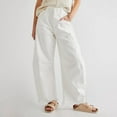 thumbnail image 6 of Women'S Trendy Low Waisted Wide Leg Jeans - Vintage, Mid Rise, Baggy White M, 6 of 9