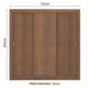 thumbnail image 3 of Ropero Closet Madesa Mônaco 3 Puertas Corredizas Marrón 10, 3 of 5