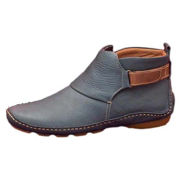 XZNGL Boots for Women Winter Womens Winter Boots Autumn Winter Womens Ankle Boots Round Toe Low Wedge Heel Boots Casual Shoes