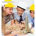thumbnail image 4 of Puzzled 3D Puzzle Eiffel Tower - Wood Craft Construction Model Kit - Fun & Educational DIY Wooden Toy Assemble Model Unfinished Crafting Hobby Puzzle to Build & Paint for Decoration - 21 Pieces Pack, 4 of 7