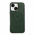 thumbnail image 5 of Magnetic Case for iPhone 16e Business Classic PU Leather Slim Soft Bumper Anti-Fingerprint Shockproof Protective Compatible with Magsafe Phone Cover For iPhone 16e,Green, 5 of 5