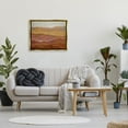 thumbnail image 2 of Stupell Industries Warm Glowing Mountain Range Overlay Desert Landscape Painting Metallic Gold Floating Framed Canvas Print Wall Art, Design by Liz Jardine, 2 of 5
