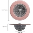 thumbnail image 4 of 4 PCS Silicone Kitchen Sink Strainer,Diameter Approx.4.5" Anti Clog Flexible Sink Strainer Filter Drain Plug Kitchen Accessory (Blue), 4 of 5