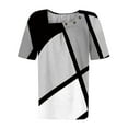 thumbnail image 4 of Shorts pour Femmes, T-Shirts pour Femmes, Haut T-Shirt Plissé à Manches Courtes pour Femmes, 4 of 4