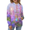 thumbnail image 4 of Lupine Flowers at Dawn 3d Sweatshirts Hoodie Fashion Casual Personality Men's Women Street Hoodie Pullovers Long Sleeve Comfortable Top, 4 of 6