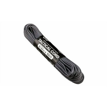 Atwood Paracord - 100' x 3/32" Tactical Cord 4 Nylon Strand Core 275 Test Weight 275lbs (Graphite)