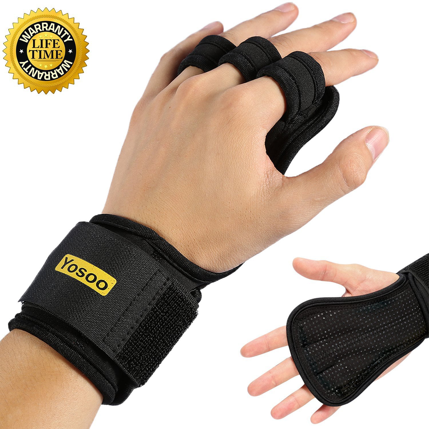 Details about   Hand Grip Pair Weight Lifting Pads Workout Gloves Gym Fitness Pro Palm Grips