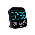 thumbnail image 1 of Reloj De Pared Digital Con Termómetro, Alarmas Y Calendario Belug Negro, 1 of 5
