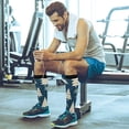 thumbnail image 6 of GZHJMY Christmas Tree 20-30mmHg Compression Socks for Men & Women, Knee High Stockings for Running, Sport, Hiking & Travel, 6 of 7