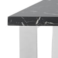 thumbnail image 5 of SAFAVIEH Carmen Modern Glam Square Coffee Table, Black Marble/Chrome, 5 of 7