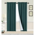 thumbnail image 2 of PANELS OR VALANCES SOLID BLACKOUT ROD POCKET FOAM LINED WINDOW CURTAIN TREATMENT, 2 of 5