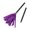 Purple, variant on QLUEWX Purple Witch Broom Halloween Decorations, 31.5" Magic Witch Broom Halloween Party Decorations, Detachable Party Supplies Performance Props Home Decor, Halloween Decor for Home Indoor