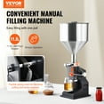 thumbnail image 2 of VEVOR Manual Paste Liquid Filling Machine, 5-100ml Bottle Filler, Adjustable Bottle Filling Machine, Stainless Steel Liquid Filler with Hopper for Milk Water Essential Oil Shampoo Cosmetic Honey, 2 of 9